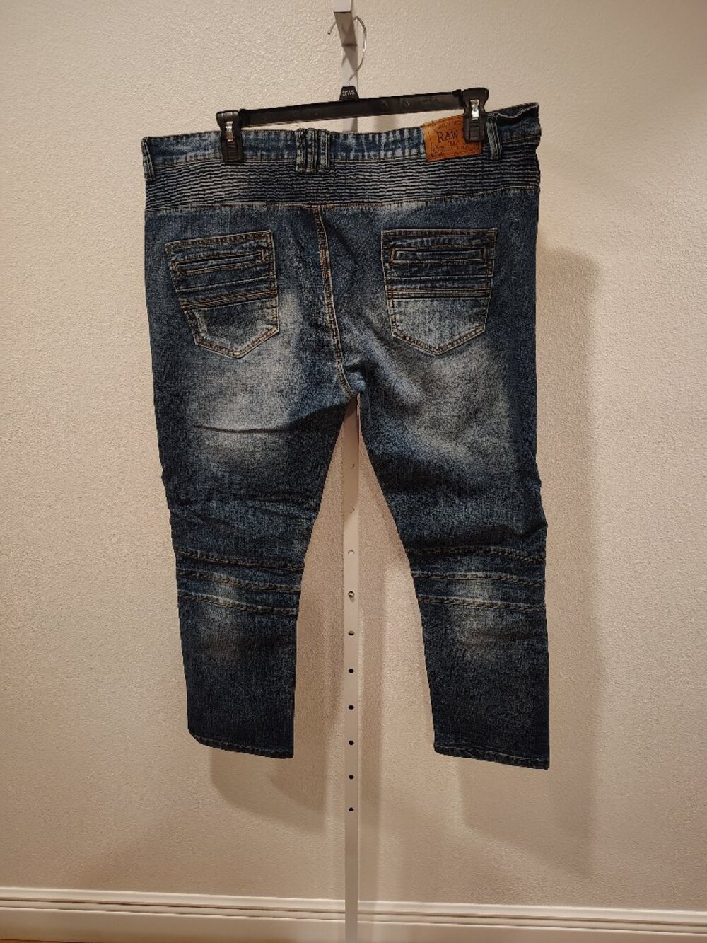 RAW X Men's Destructive Jeans Size 44 x 30 Distressed Moto Biker Streetwear